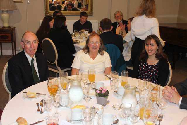 Image of Former club secretary Alan Collins and family